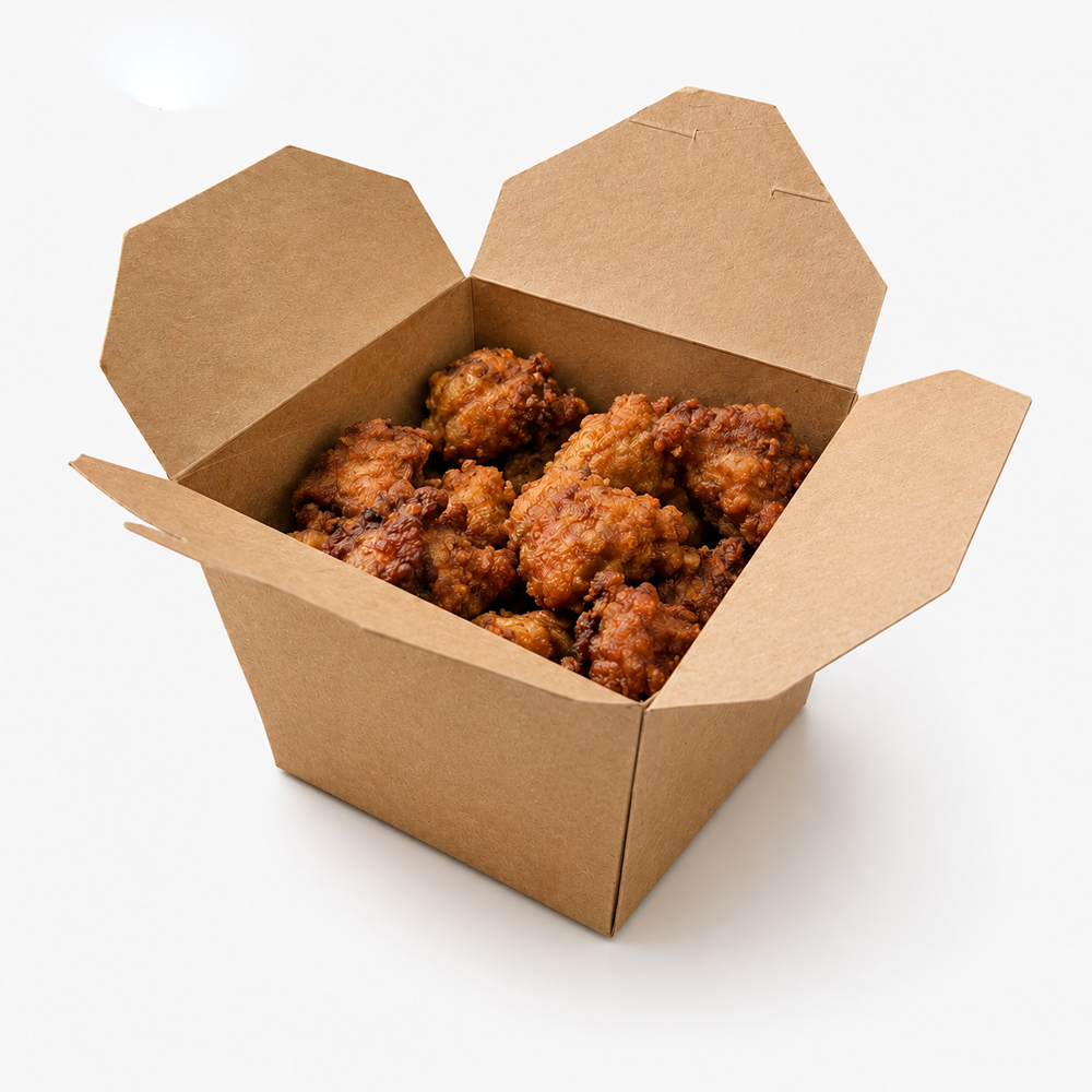 1200ml Kraft Paper Takeout Food Box