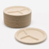 3-Compartment Bagasse Plate for Foodservice Supply 3-Compartment Bagasse Plate for Foodservice Supply