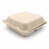 3-Compartment Bagasse-Style Clamshell Takeout Box 3-Compartment Bagasse-Style Clamshell Takeout Box