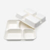 5-Compartment Bagasse-Style Foodservice Tray