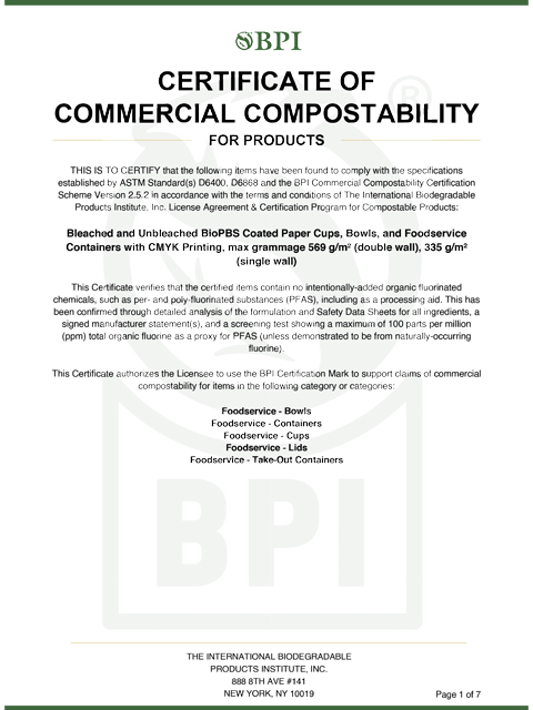 BPI Certificate