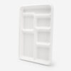Bagasse 6-Compartment Foodservice Meal Tray Bagasse 6-Compartment Foodservice Meal Tray