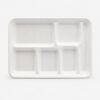 Bagasse 6-Compartment Foodservice Meal Tray Bagasse 6-Compartment Foodservice Meal Tray