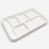Bagasse 6-Compartment Foodservice Meal Tray Bagasse 6-Compartment Foodservice Meal Tray