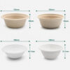 Bagasse Bowl with Lid for Takeaway Meals