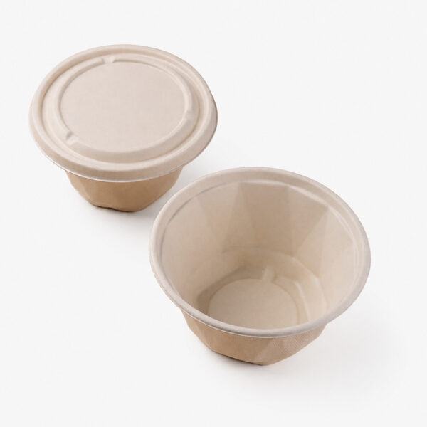 Bagasse Bowl with Separate Lid for Takeaway Meals