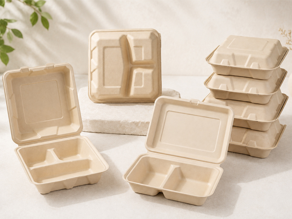 Bagasse Clamshell Boxes FAQ Material, Compostability, Customization, and Wholesale Supply