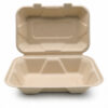 Bagasse Clamshell Food Box for Restaurant Takeout Use-02 Bagasse Clamshell Food Box for Restaurant Takeout Use