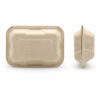 Bagasse Clamshell Food Box for Restaurant Takeout Use Bagasse Clamshell Food Box for Restaurant Takeout Use