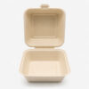 Bagasse Clamshell Takeout Box for Burger Packaging