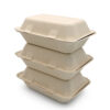 Bagasse Clamshell Takeout Box for Food Packaging-03 Bagasse Clamshell Takeout Box for Food Packaging