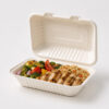 Bagasse Clamshell Takeout Box for Food Packaging Bagasse Clamshell Takeout Box for Food Packaging