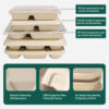Bagasse Compartment Tray with Lid Options