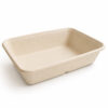 Bagasse Food Container with Separate Lid Option