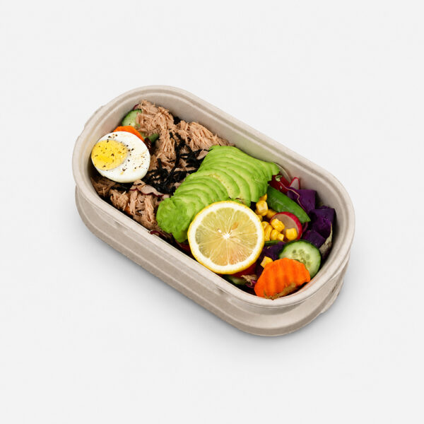 Bagasse Food Containers with Clear Lid Options