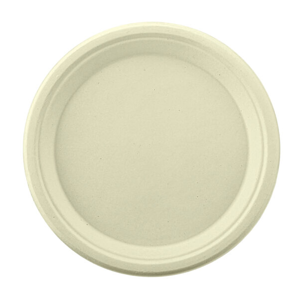 Bagasse Plate 9 Inch for Foodservice Meals Bagasse Plate 9 Inch for Foodservice Meals