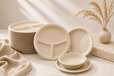 Bagasse Plates Ecofoodware