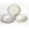 Bagasse Plates in Round and Square Shapes for Catering