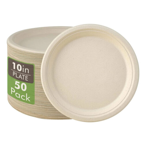 Bagasse Round Plates for Catering Foodservice Bagasse Round Plates for Catering Foodservice