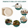 Bagasse Round Plates for Catering and Foodservice
