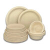 Bagasse Round and Compartment Plates for Catering Bagasse Round and Compartment Plates for Catering