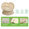 Bagasse Round and Compartment Plates for Catering Bagasse Round and Compartment Plates for Catering