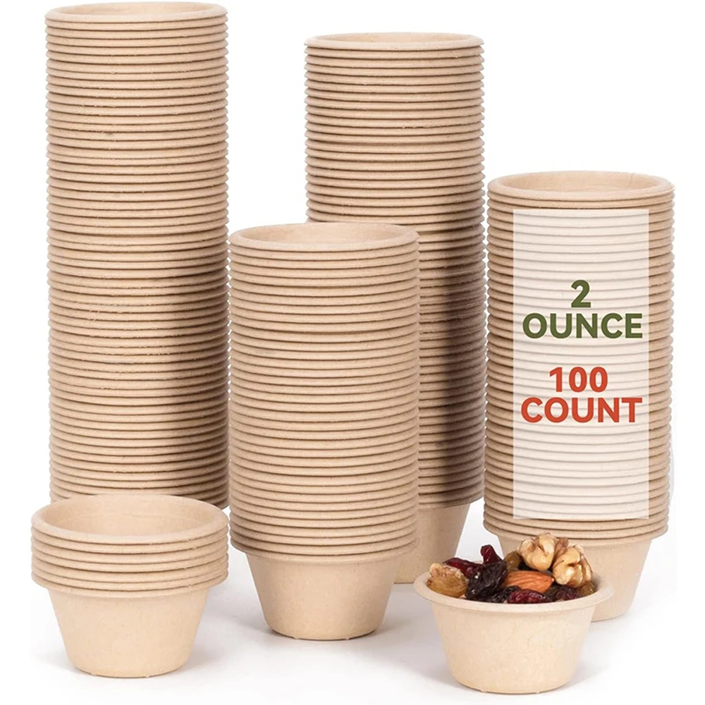 Bagasse Sauce Cup for Condiments and Dips