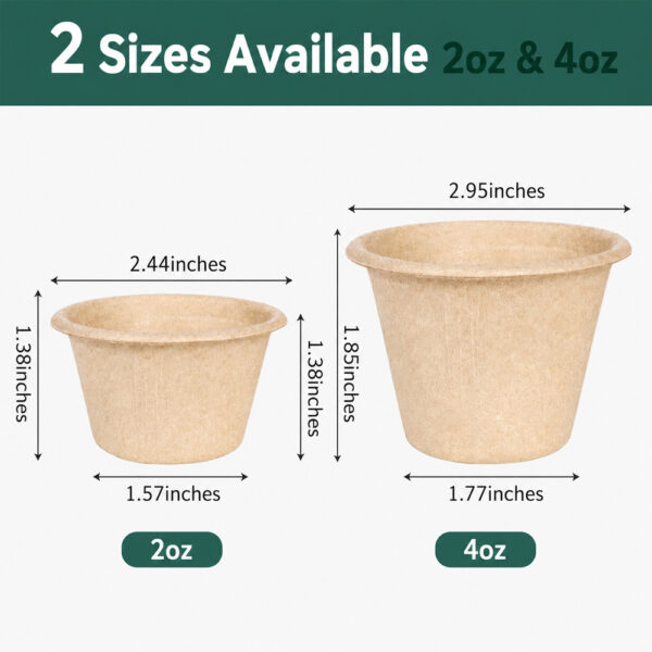 Bagasse Sauce Cup for Condiments and Dips