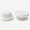 Bagasse Sauce Cup with Fitted Fiber Lid