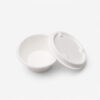 Bagasse Sauce Cup with Fitted Fiber Lid