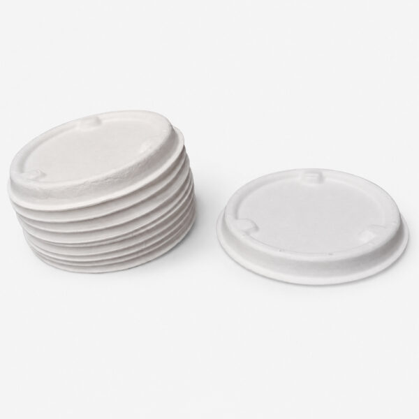 Bagasse Sauce Cup with Fitted Fiber Lid