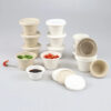Bagasse Sauce Cups with Fitted Lids