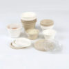 Bagasse Sauce Cups with Fitted Lids