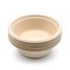 Bagasse-Style Bowl with Fitted Lid for Takeaway