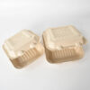 Bagasse-Style Clamshell Box with Hinged Lid Bagasse-Style Clamshell Box with Hinged Lid