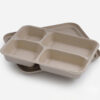 Bagasse-Style Compartment Food Container with Lid Bagasse-Style Compartment Food Container with Lid
