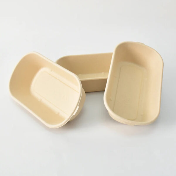 Bagasse-Style Food Containers with Separate Lids Bagasse-Style Food Containers with Separate Lids