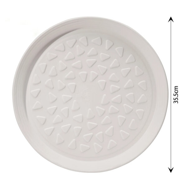 Bagasse-Style Pizza Plate with Raised Pattern Bagasse-Style Pizza Plate with Raised Pattern