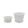 Bagasse-Style Sauce Cup with Fitted Lid for Condiments