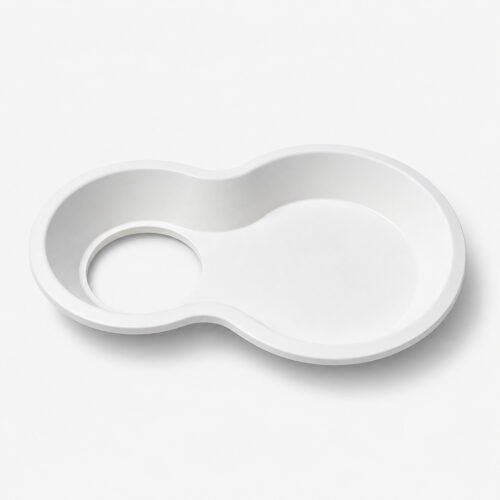 Bagasse-Style Tray with Cup Holder for Snack Meals