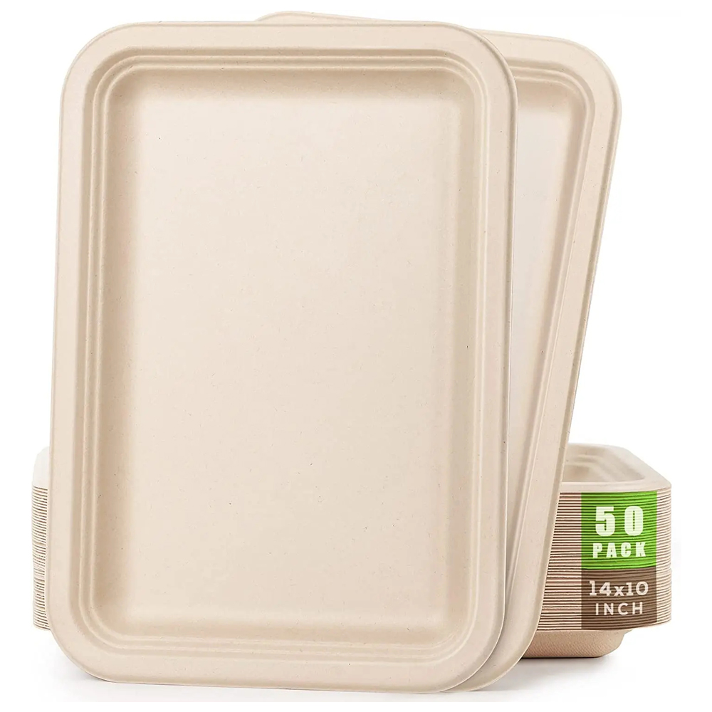 Bagasse Tray 14x10 Inch for Catering Service