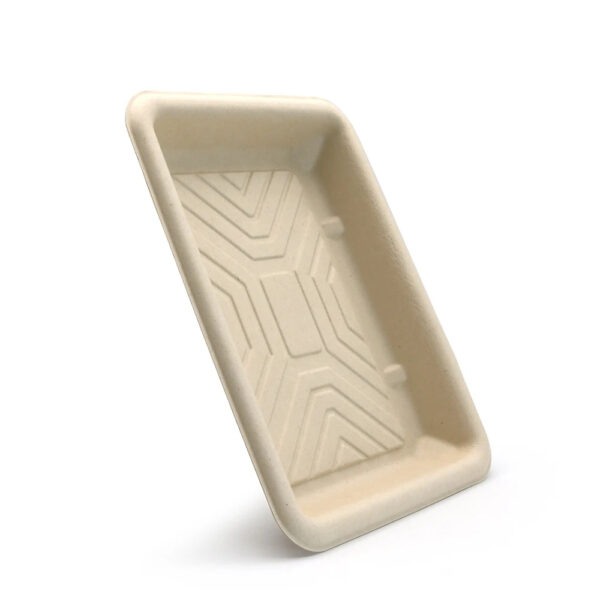 Bagasse Tray for Deli, Meat, and Produce Display