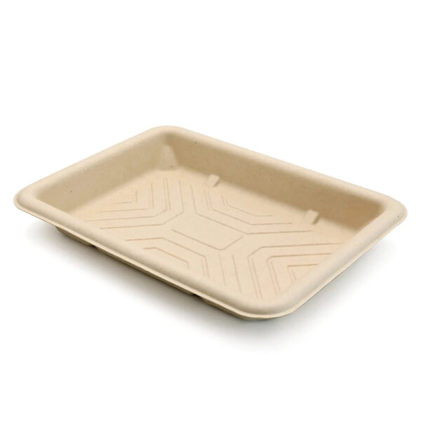 Bagasse Tray for Deli, Meat, and Produce Display