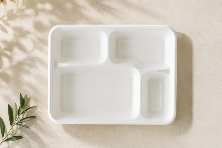 Bagasse tray product range for wholesale food packaging