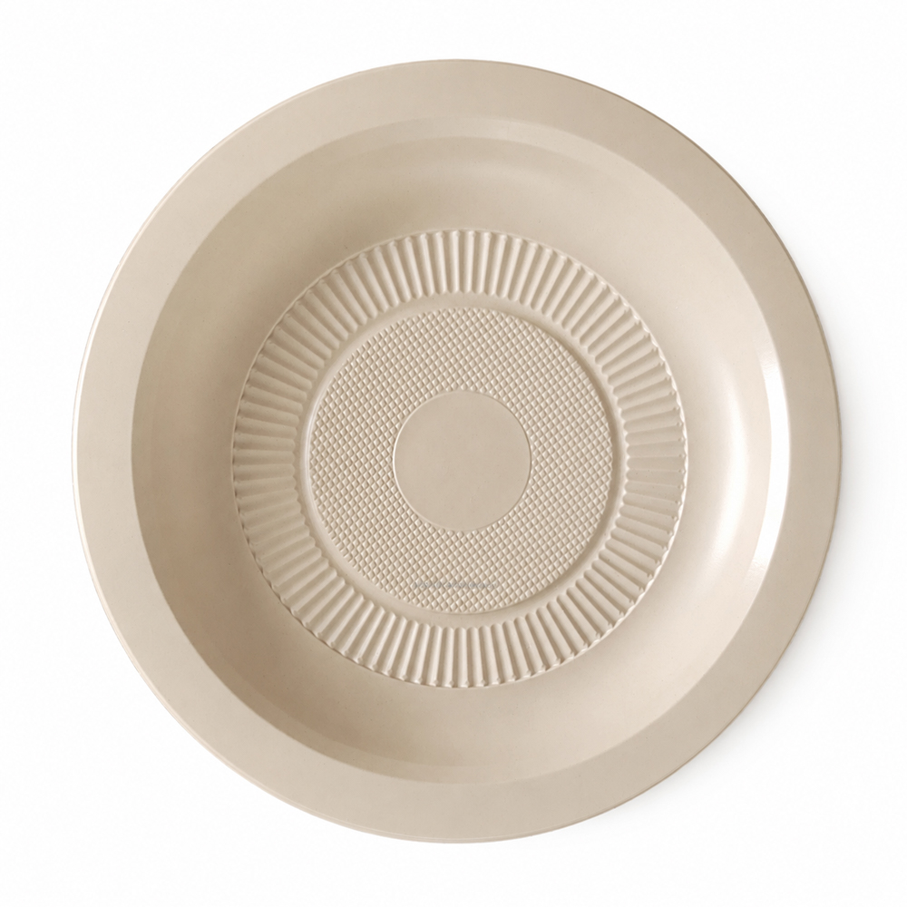 Bamboo Fiber Round Plate for Foodservice Meals