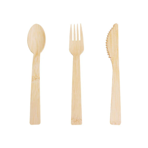 Bamboo-Style Cutlery Set for Foodservice Supply Bamboo-Style Cutlery Set for Foodservice Supply