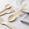 Bamboo-Style Cutlery Set for Foodservice Supply Bamboo-Style Cutlery Set for Foodservice Supply