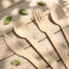 Bamboo-Style Cutlery Set for Foodservice Supply Bamboo-Style Cutlery Set for Foodservice Supply