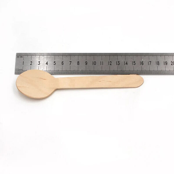 Bamboo-Style Spoon for Wrapped Foodservice Cutlery