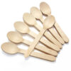 Bamboo-Style Spoon for Wrapped Foodservice Cutlery